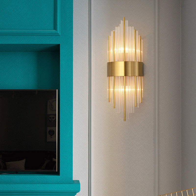 BowLift | K9 Crystal Sticks Wall Light Postmodern 2-Lamp Wall Mounted Light for Living Room
