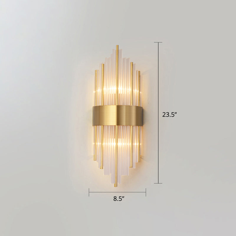 BowLift | K9 Crystal Sticks Wall Light Postmodern 2-Lamp Wall Mounted Light for Living Room