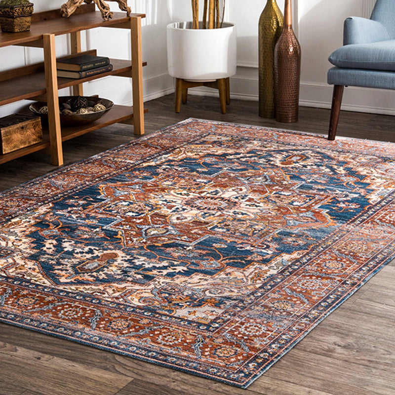 BowLift | Casual Multicolor Geo Rug Polyester Western Area Rug Non-Slip Machine Washable Easy Care Indoor Rug for Living Room