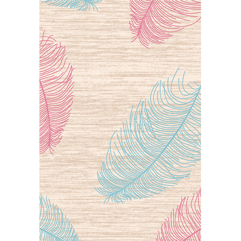 BowLift | Casual Geometric Pattern Rug Multicolored Synthetic Indoor Rug Non-Slip Back Machine Washable Area Rug for Living Room