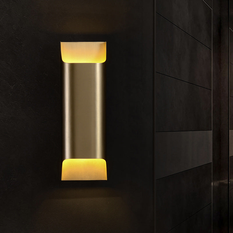 BowLift | Gold Box Flush Wall Lamp Post-Modern Single Metal Wall Light for Stairs
