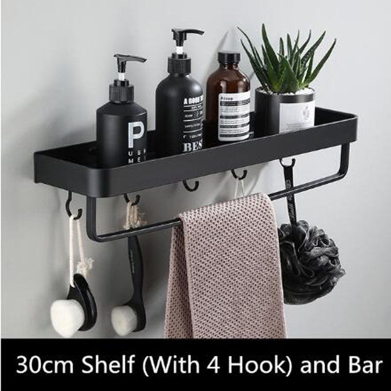 BowLift | AluSpace - Black Space Aluminum Wall Shelf