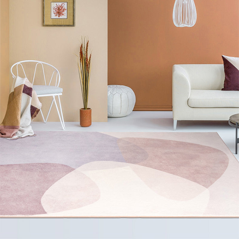 BowLift | Simple Color Block Carpet Multi-Color Synthetic Rug Non-Slip Backing Easy Care Pet Friendly Indoor Carpet for Home