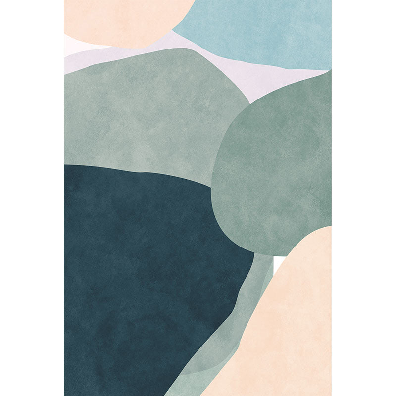 BowLift | Simple Color Block Carpet Multi-Color Synthetic Rug Non-Slip Backing Easy Care Pet Friendly Indoor Carpet for Home