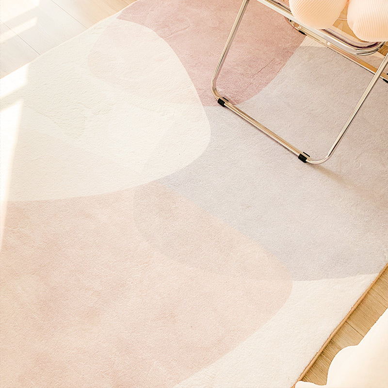 BowLift | Simple Color Block Carpet Multi-Color Synthetic Rug Non-Slip Backing Easy Care Pet Friendly Indoor Carpet for Home