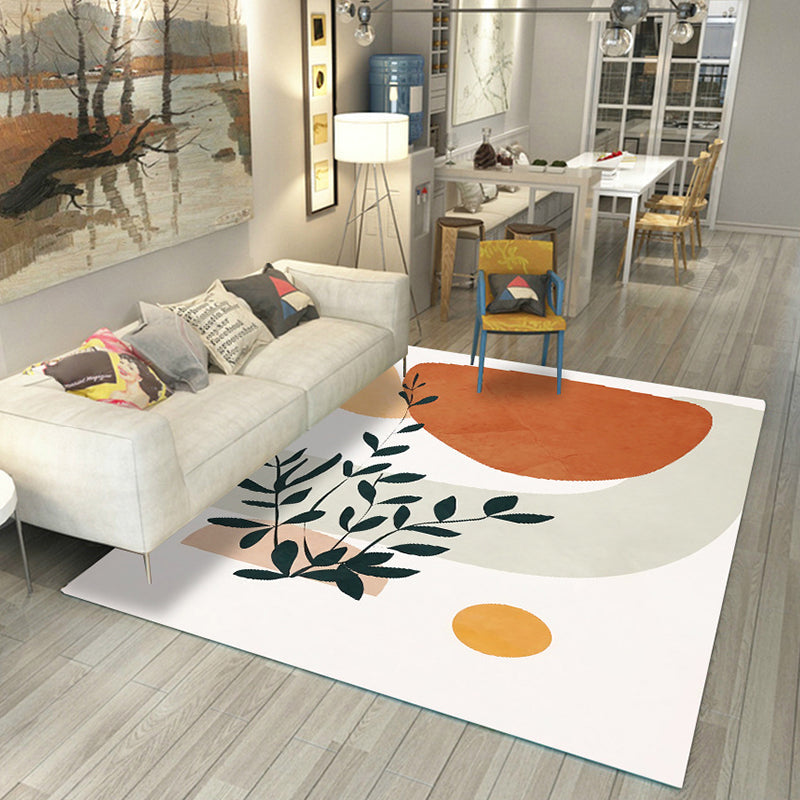 BowLift | Casual Living Room Rug Multicolored Color Blocked Rug Polypropylene Non-Slip Easy to Care Indoor Rug