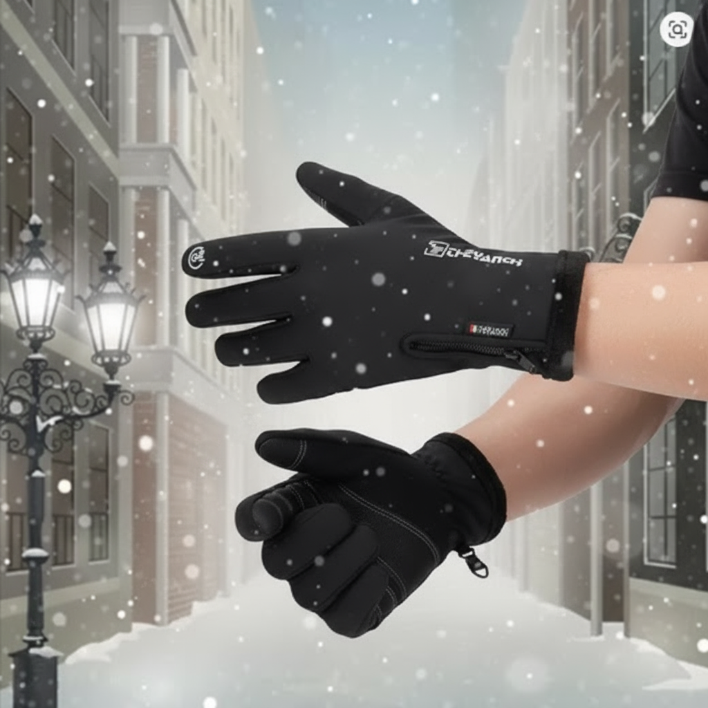 BowLift | Heated Gloves for Men UK – Thermal Waterproof Winter Gloves with Heating & Touchscreen Grip