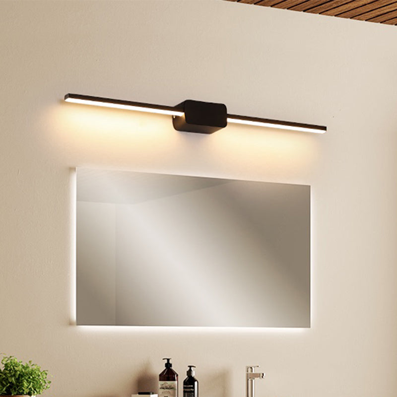 BowLift | Slim LED Wall Light Sconce Minimalist Style Metal Bathroom Vanity Lighting Ideas