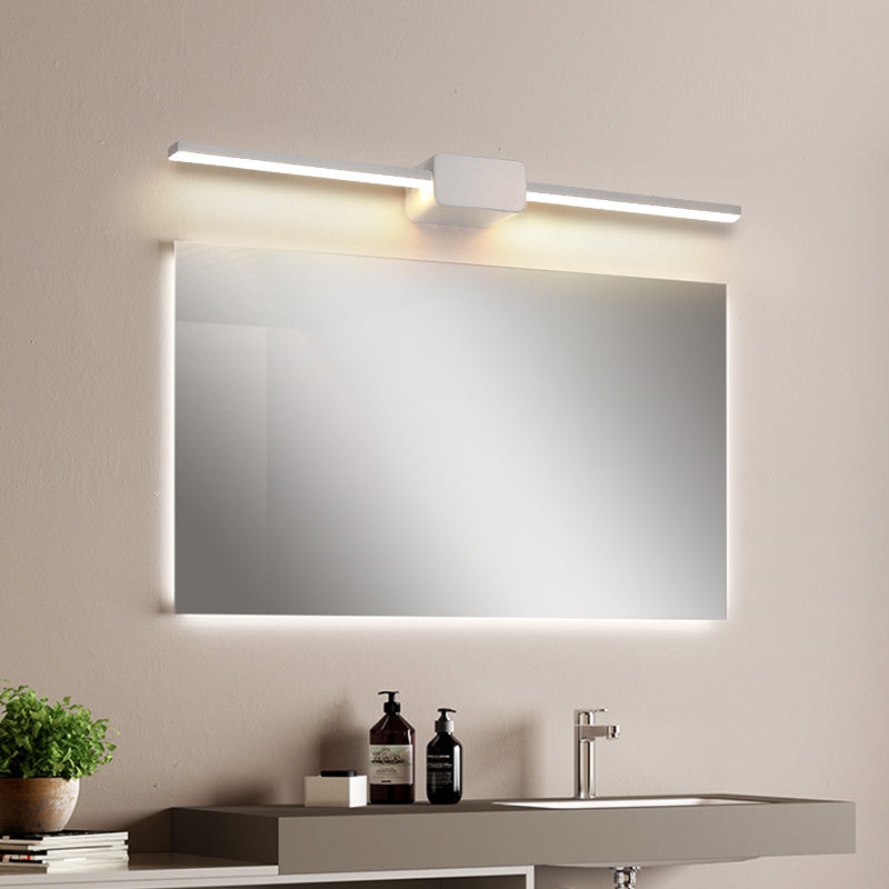 BowLift | Slim LED Wall Light Sconce Minimalist Style Metal Bathroom Vanity Lighting Ideas