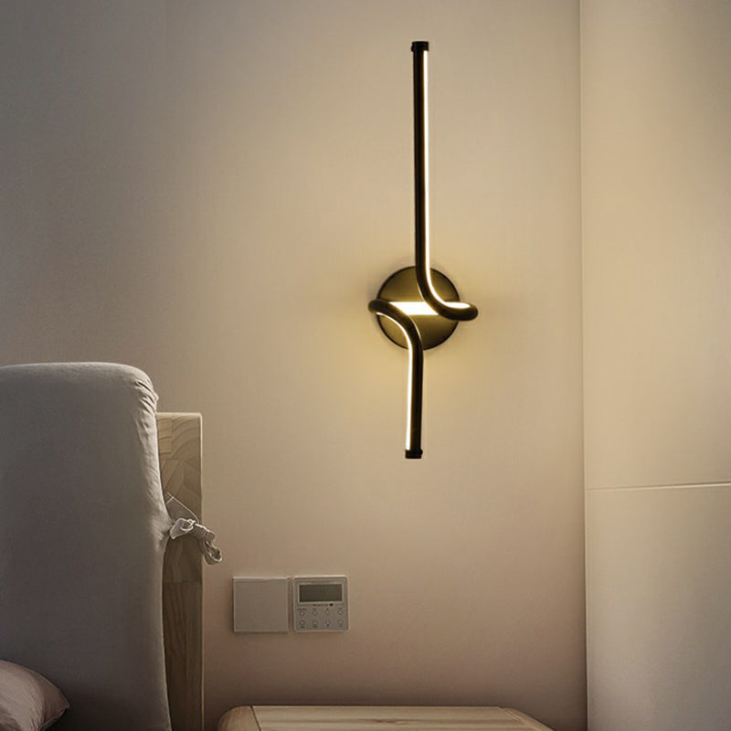 BowLift | Linear Nightstand Wall Lighting Metallic Minimalist Style LED Wall Light