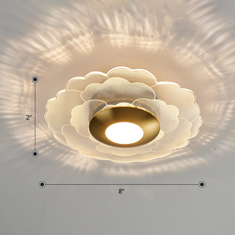 BowLift | Clear Flower Wall Sconce Light Art Deco Acrylic LED Wall Lighting for the Living Room