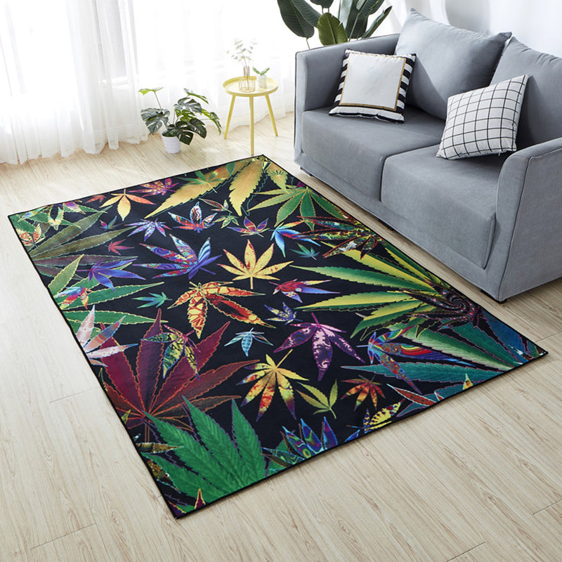 BowLift | Minimalist Living Room Rug Multicolored 3D-printed Mat Synthetic non-slip backing easy to care for Area Rug