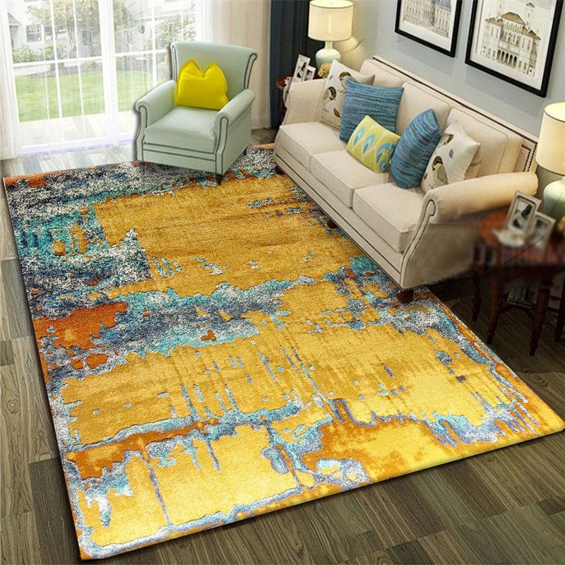 BowLift | Calming Abstract Carpet Multiple Colors Polyester Area Rug Pet-Friendly Easy to Care Indoor Carpet for Living Room