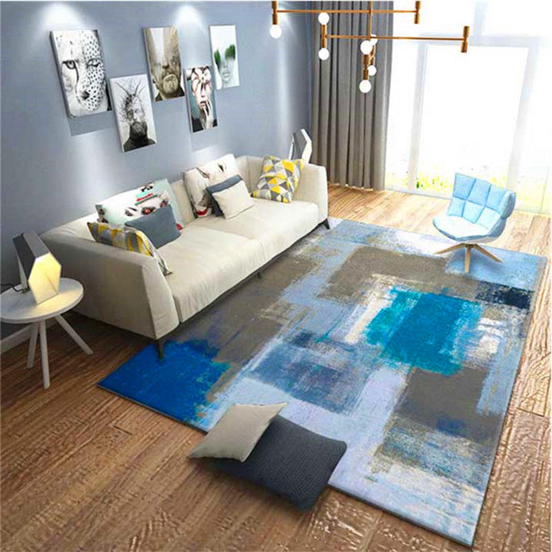 BowLift | Calming Abstract Carpet Multiple Colors Polyester Area Rug Pet-Friendly Easy to Care Indoor Carpet for Living Room