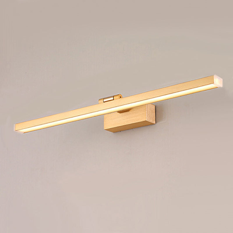 BowLift | Metallic linear makeup mirror lights Simplicity LED adjustable wall light lighting for the bathroom