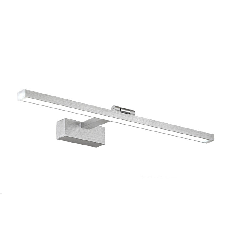 BowLift | Metallic linear makeup mirror lights Simplicity LED adjustable wall light lighting for the bathroom