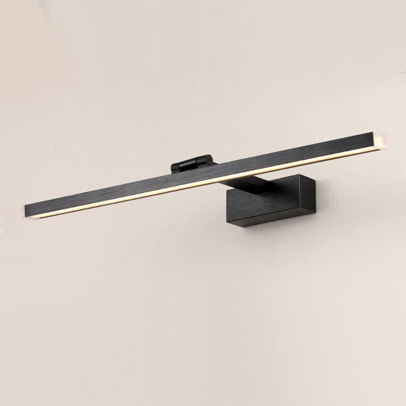 BowLift | Metallic linear makeup mirror lights Simplicity LED adjustable wall light lighting for the bathroom