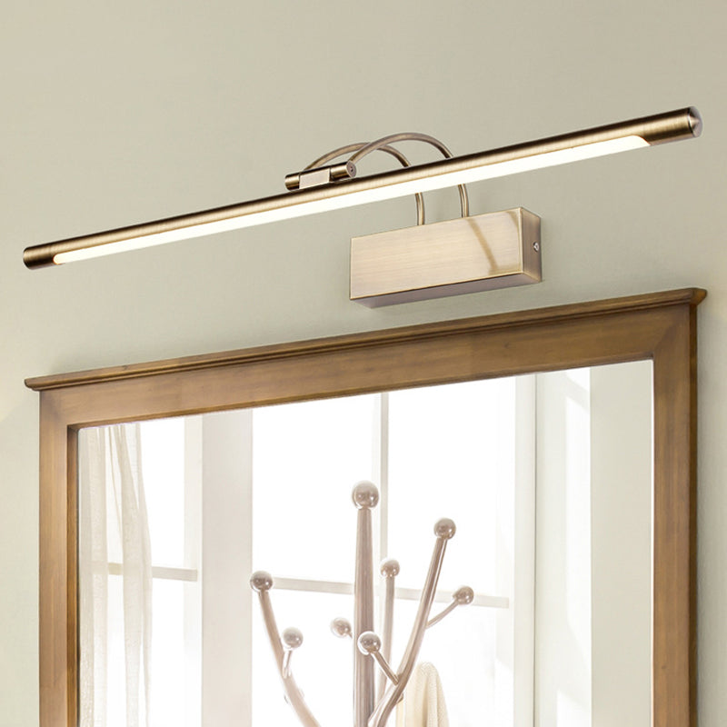 BowLift | Metallic Tubes Rotatable Makeup Vanity Wall Light Simple Style LED Wall Mount Lighting for Bathroom