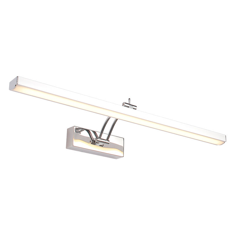 BowLift | Stainless Steel Stick Vanity Light Contemporary White LED Wall Lighting