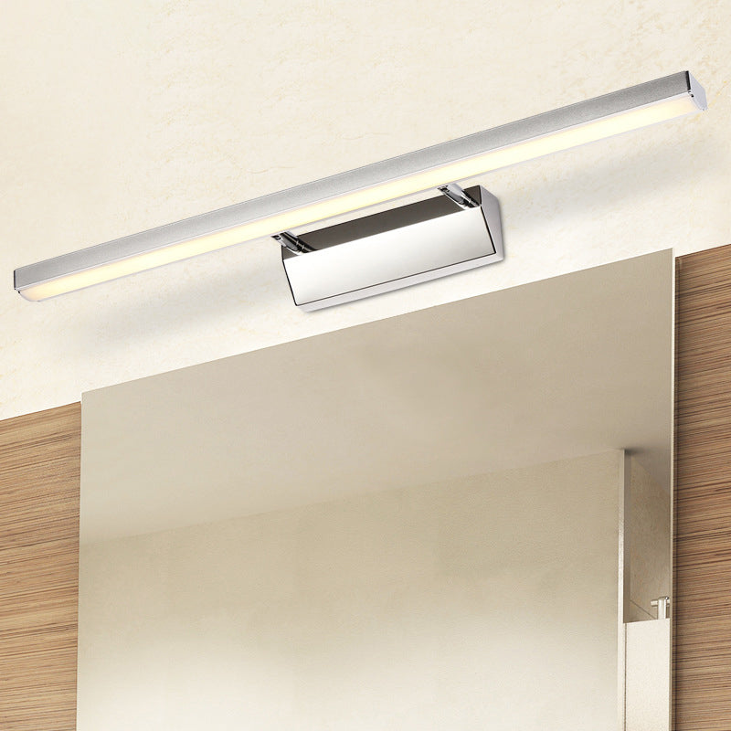 BowLift | Stainless Steel Stick Vanity Light Contemporary White LED Wall Lighting