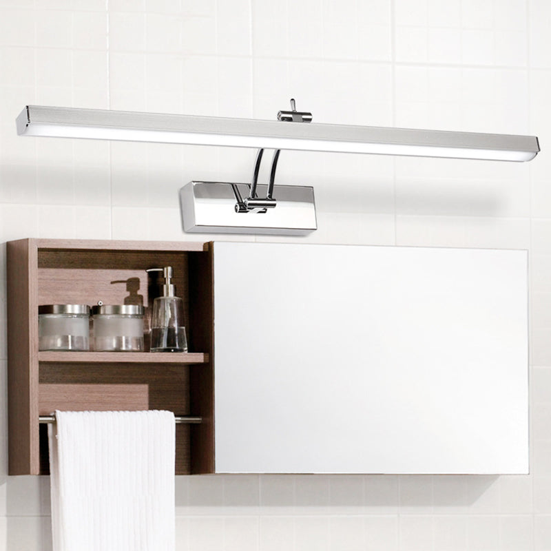 BowLift | Stainless Steel Stick Vanity Light Contemporary White LED Wall Lighting