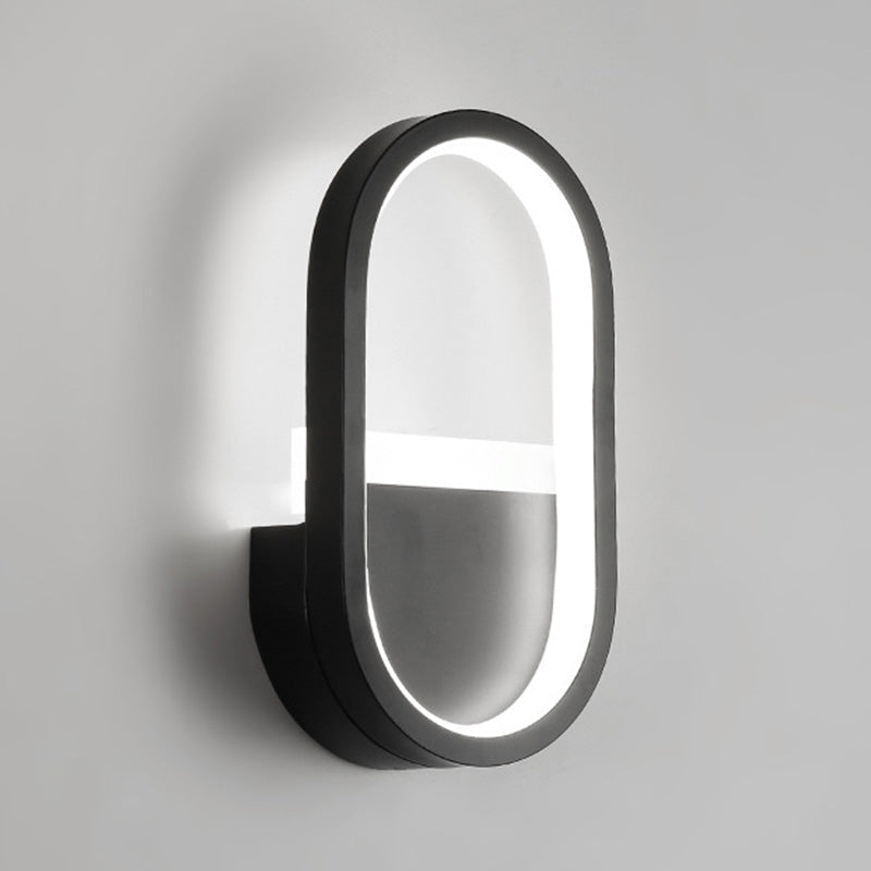 BowLift | Metallic elliptical LED wall lamp Minimalist wall lights lighting fixture for bedroom