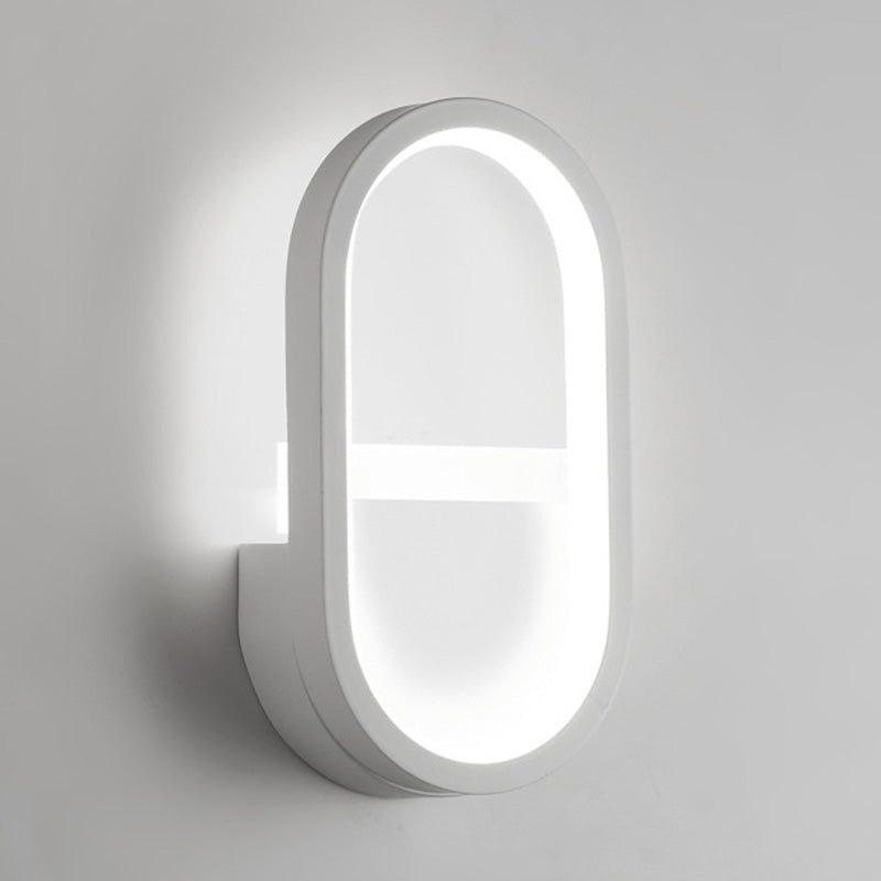 BowLift | Metallic elliptical LED wall lamp Minimalist wall lights lighting fixture for bedroom