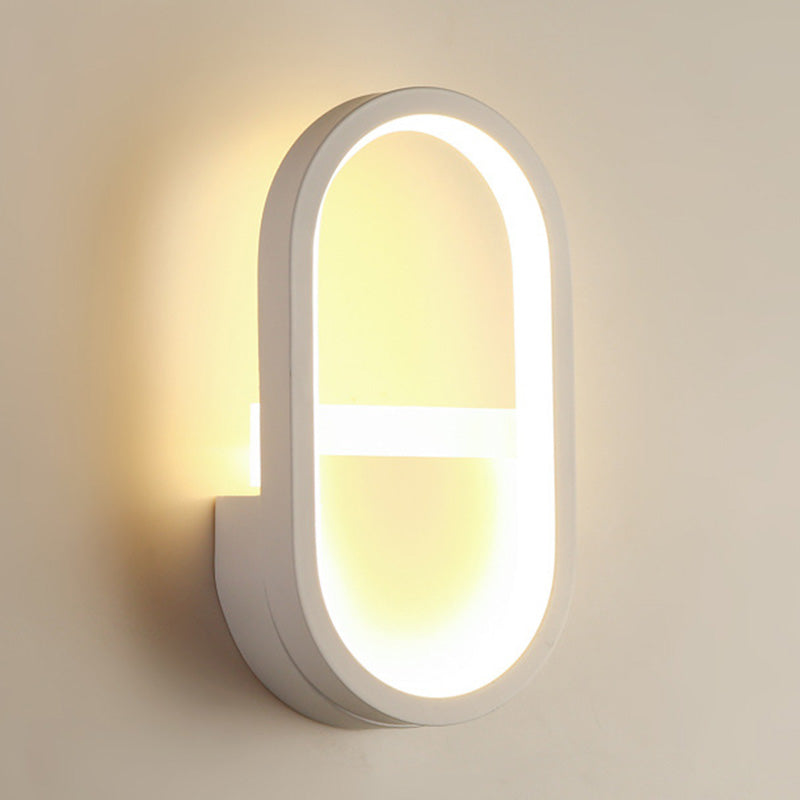 BowLift | Metallic elliptical LED wall lamp Minimalist wall lights lighting fixture for bedroom