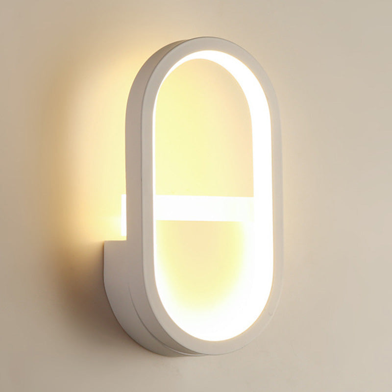 BowLift | Metallic elliptical LED wall lamp Minimalist wall lights lighting fixture for bedroom