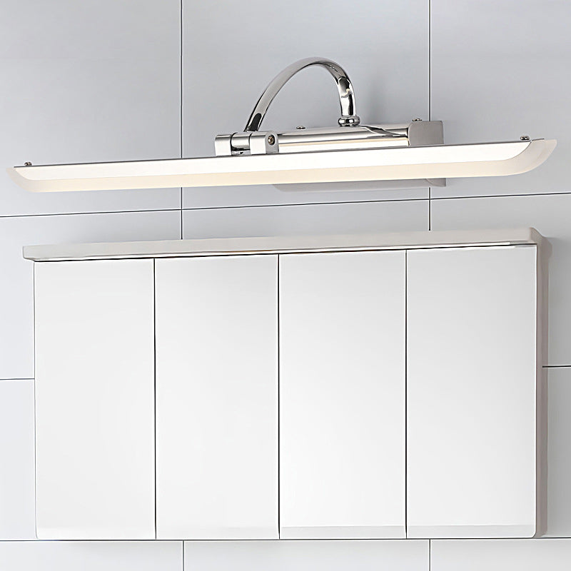 BowLift | Contemporary Linear Picture Light made of Stainless Steel Bathroom LED Wall Vanity Light in Chrome