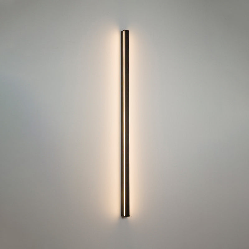 BowLift | Linear Flush Mount Wall Light Simplicity Metal Hallway LED Wall Light in Black