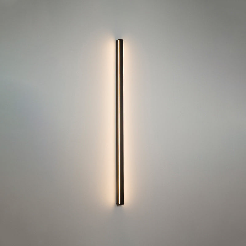 BowLift | Linear Flush Mount Wall Light Simplicity Metal Hallway LED Wall Light in Black