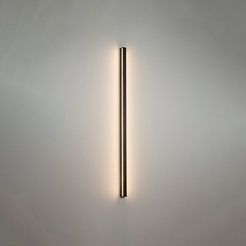 BowLift | Linear Flush Mount Wall Light Simplicity Metal Hallway LED Wall Light in Black