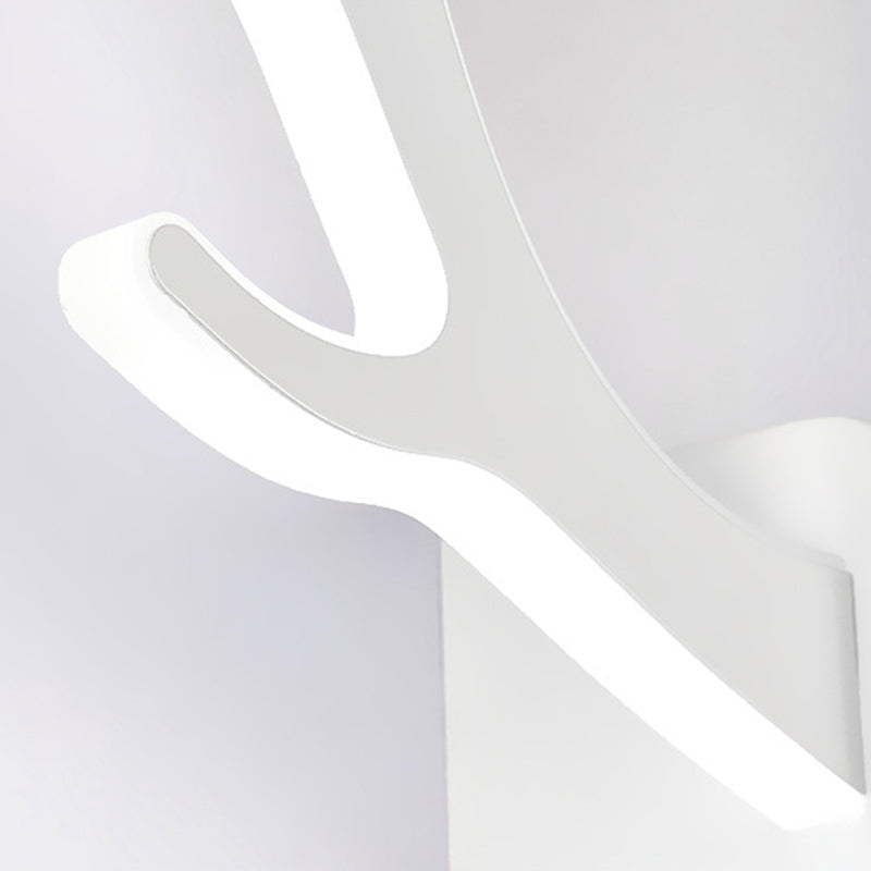 BowLift | Metallic Antler Wall Lamp Artistic LED Wall-Mounted Lighting Unit for Bedroom