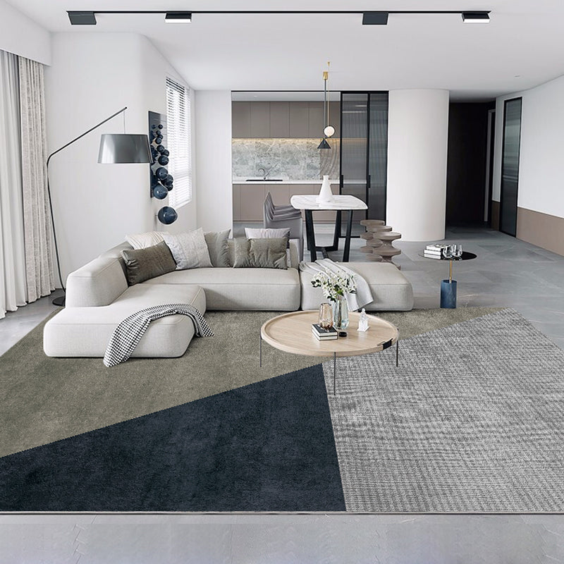 BowLift | Luxurious geometric printed carpet multicolor cotton blend indoor carpet easy to care for pet friendly area rug for living room