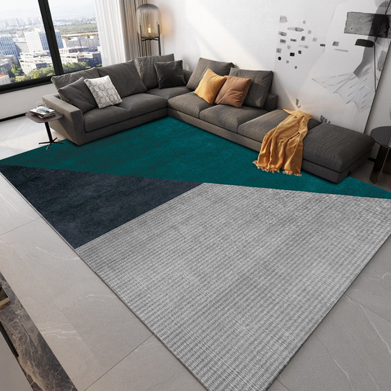 BowLift | Luxurious geometric printed carpet multicolor cotton blend indoor carpet easy to care for pet friendly area rug for living room