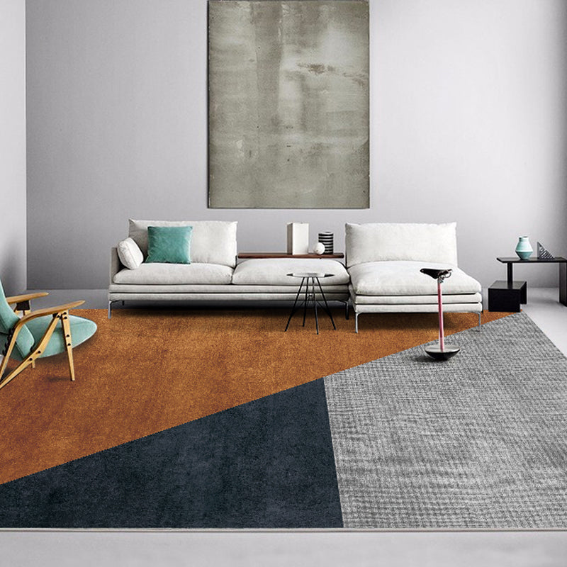 BowLift | Luxurious geometric printed carpet multicolor cotton blend indoor carpet easy to care for pet friendly area rug for living room