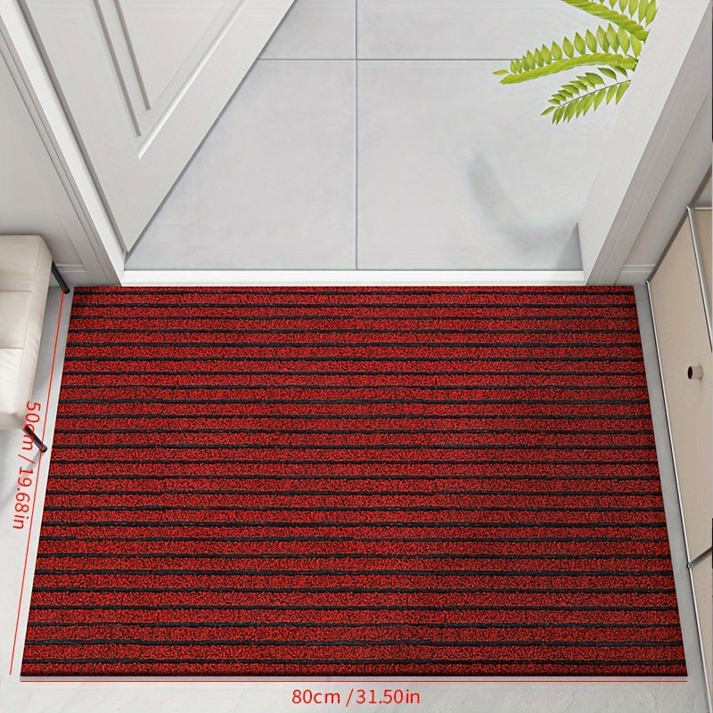BowLift | All-Season Weatherproof Doormat – Abrasion-Resistant Striped Doormat, Non-Slip, Stain and Fade Resistant, Low Profile Mat for Indoor and Outdoor