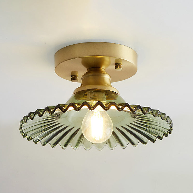 BowLift | Ceiling Light Vintage Glass Flushmount Fixture