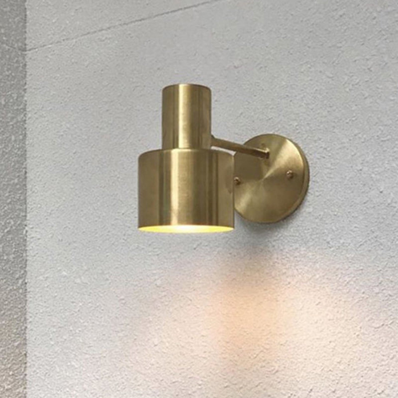 BowLift | Mid-Century Home Wall Lighting 1 Head Downlighting Metal Cage Wall Lamps in Gold
