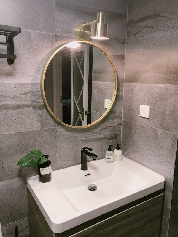 BowLift | Mid-Century Home Wall Lighting 1 Head Downlighting Metal Cage Wall Lamps in Gold