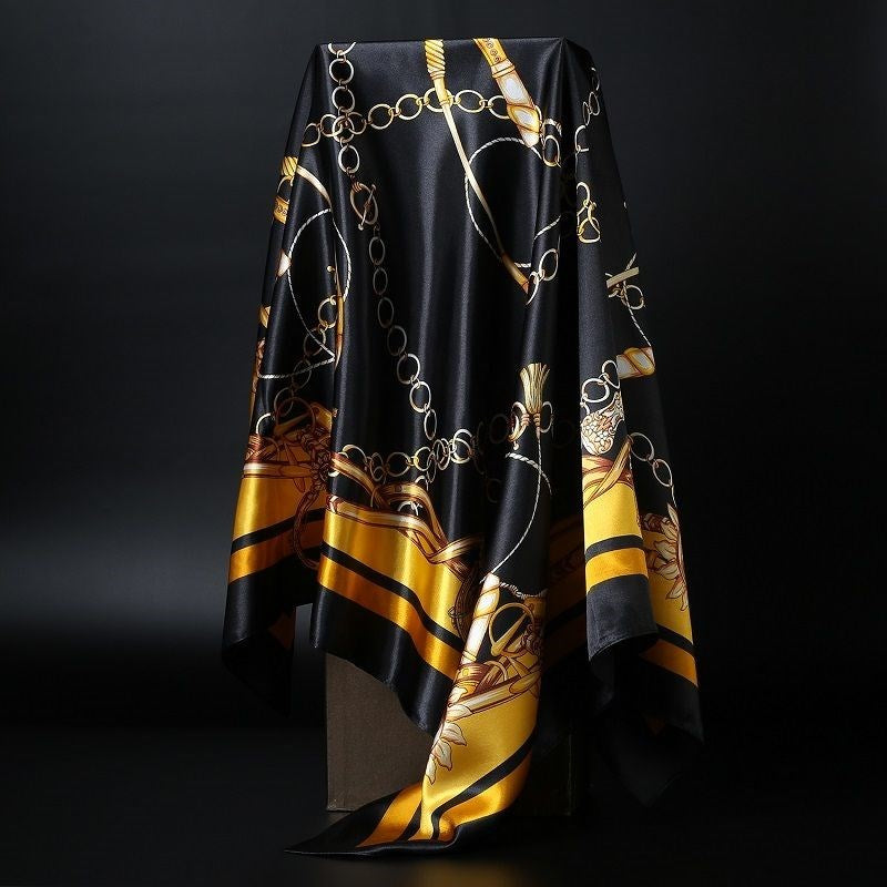 BowLift | Large square scarf Simulation silk scarf All-match scarf Scarf