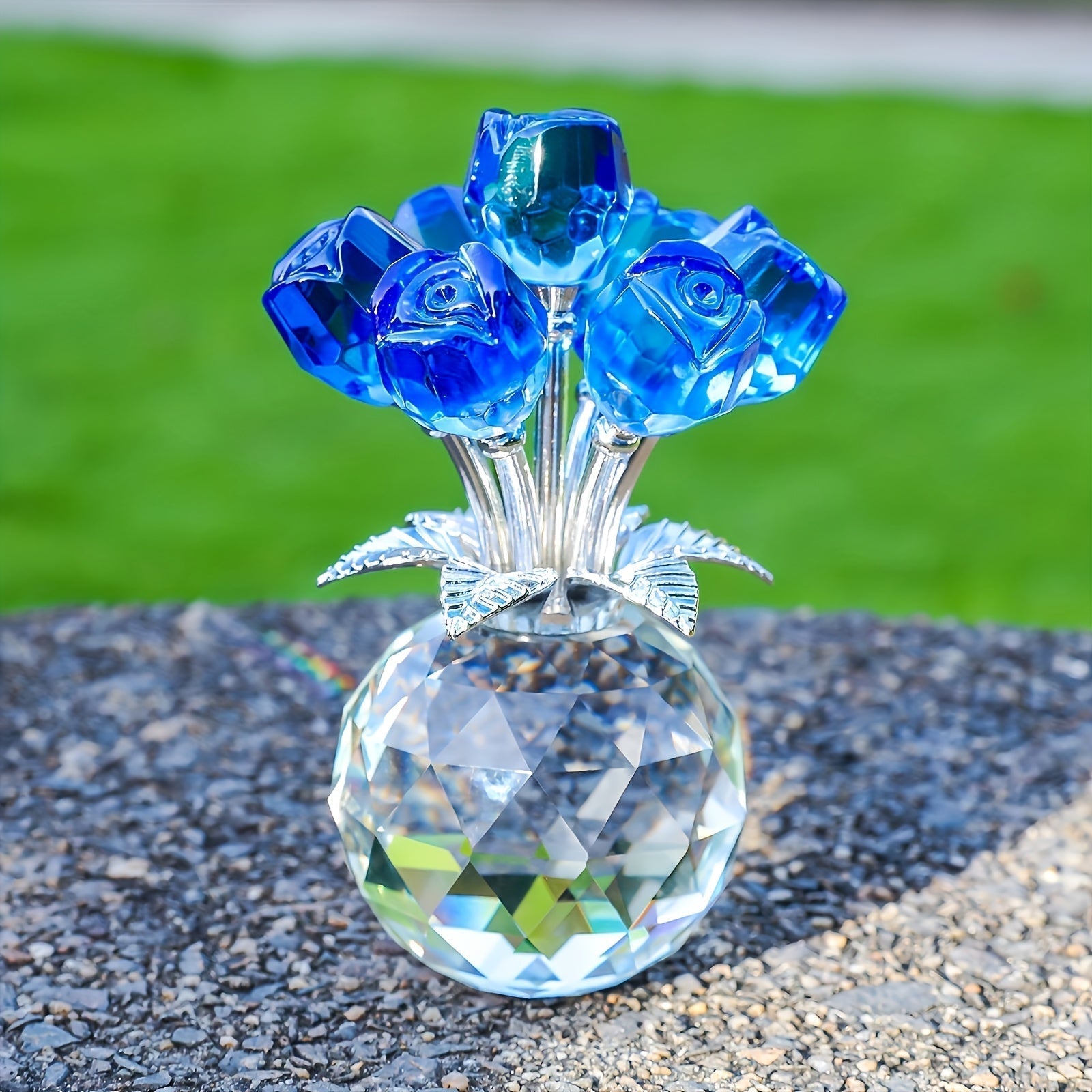 BowLift | Eternal Crystal Artificial Rose Bouquet – Everlasting Romantic Gift for Valentine’s Day, Anniversaries, Christmas, Mother's or Father's Day