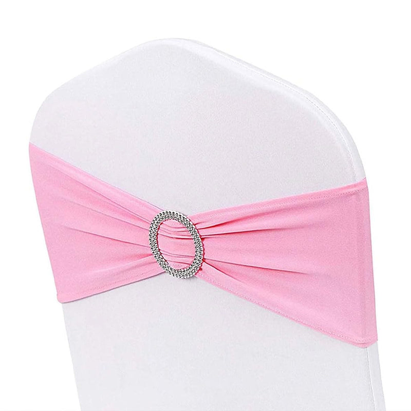 BowLift | Gold Stretch Spandex Chair Sashes 50PCS Chair Sashes Spandex Stretch Chair Bows