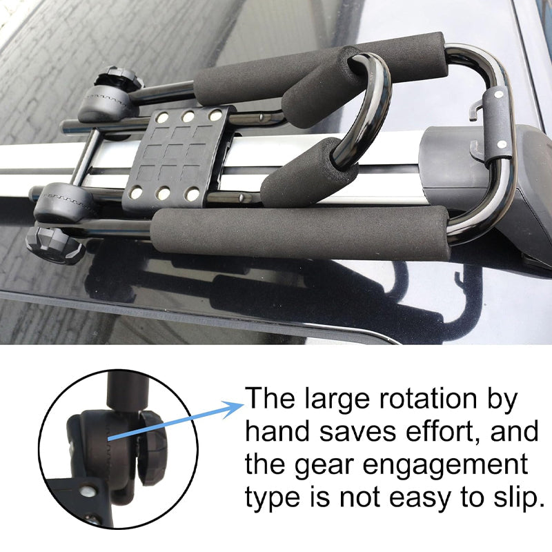 BowLift | Kayak Roof Rack J-Bar Rack for Kayak Surf Board Canoe SUP Ski Board Folding Kayak Roof Rack