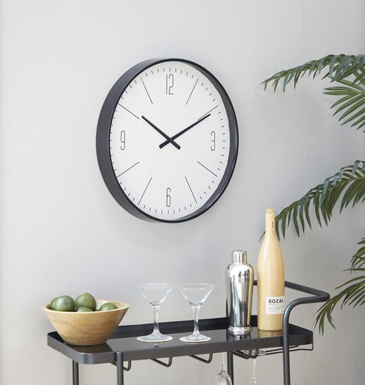 BowLift | BlackGlo - Timeless Black Glass Clock