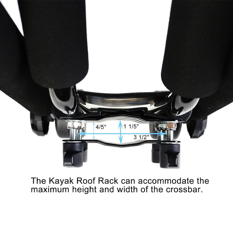 BowLift | Kayak Roof Rack 1 Pair J-Bar 2 Kayaks Roof Rack Mounting On SUV Car and Truck Crossbars