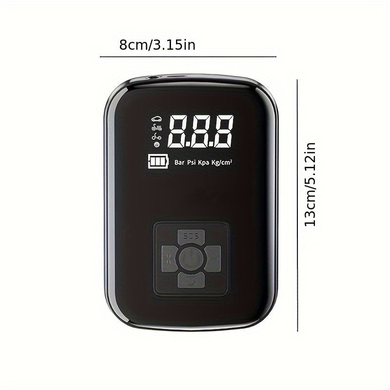 BowLift | AirPump Pro – Portable Air Compressor with Digital Display & LED Light