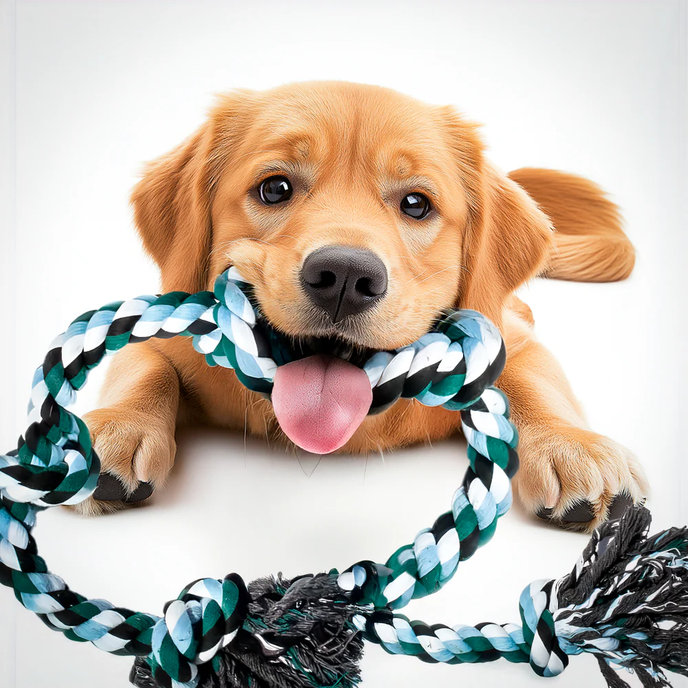 BowLift | Indestructible 6 Knot Dog Rope Toy