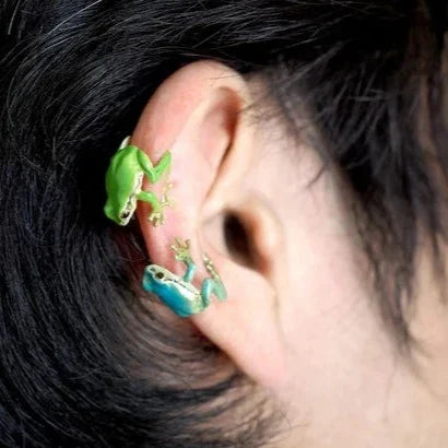 BowLift | FrogGlam - Elegant Tree Frog Ring & Earrings